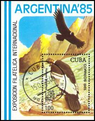 Kuba 1985  Intern. Briefmarkenausstellung "ARGENTINA ´85"