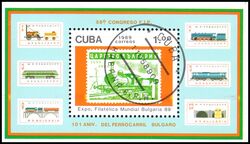 Cuba 1989  Intern. Briefmarkenausstellung BULGARIA ´89