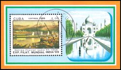 Cuba 1989  Intern. Briefmarkenausstellung INDIA ´89