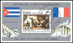 Kuba 1989  Intern. Briefmarkenausstellung "PHILEXFRANCE ´89"