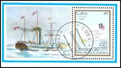 Kuba 1990  Intern. Briefmarkenausstellung "STAMP WORLD LONDON `90"