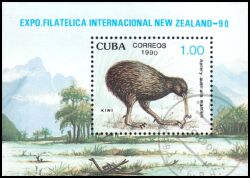 Kuba 1989  Intern. Briefmarkenausstellung "NEW ZEALAND ´90"