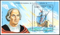 Cuba 1992  Intern. Briefmarkenausstellung GENOVA 92