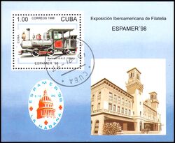 Cuba 1996  Intern. Briefmarkenausstellung ESPAMER 98
