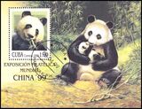 Cuba 1999  Intern. Briefmarkenausstellung CHINA 99 - Panda