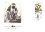 1986  Weltweiter Naturschutz WWF - Grüne Meerkatze...