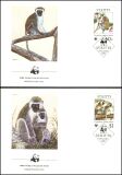 1986  Weltweiter Naturschutz WWF - Grüne Meerkatze (043)