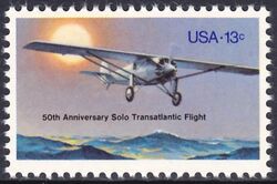 USA 1977  50. Jahrestag des ersten Transatlantikfluges