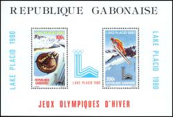 Gabun 1980  Olympische Winterspiele in Lake Placid