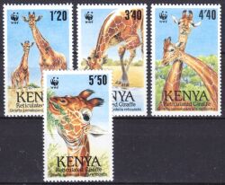 Kenia 1989  Weltweiter Naturschutz WWF: Netzgiraffe