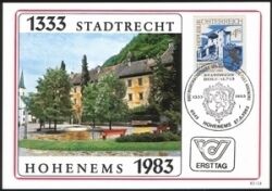 1983  Stadtrecht Hohenems 1333 - 1983 - MaxiCard