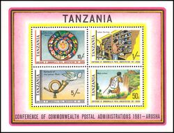 Tansania 1981  Konferenz der Postverwaltungen