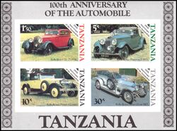Tansania 1986  100 Jahre Autobobile - ungezhnt