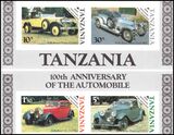Tansania 1986  100 Jahre Autobobile - verschnitten