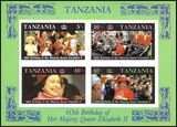 Tansania 1987  60. Geburtstag von Knigin Elisabeth II. -...