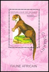 Guinea 1995  Afrikanische Tiere: Kapotter