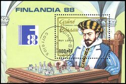Guinea-Bissau 1988  Intern. Briefmarkenausstellung FINLANDIA `88