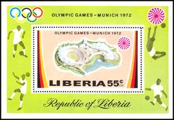 Liberia 1972  Olympische Sommerspiele in Mnchen