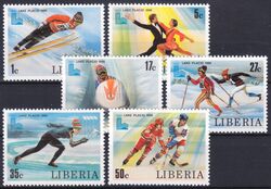 Liberia 1980  Olympische Winterspiele in Lake Placid
