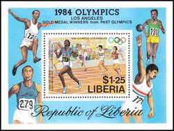 Liberia 1984  Olympische Sommerspiele in Los Angeles