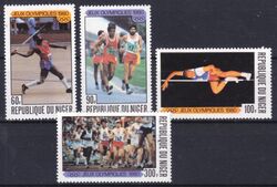 Niger 1980  Olympische Sommerspiele in Moskau