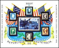 Obervolta 1975  200 Jahre Unabhängigkeit der USA