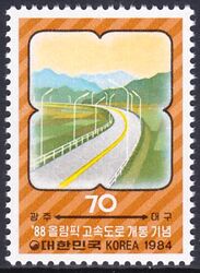 Korea-Sd 1984  Erffnung der Olympia-Schnellstrae