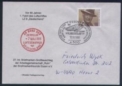 1991  Erste Fahrt des Luftschiffes LZ 8  "Deutschland"