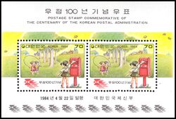 Korea-Sd 1984  100 Jahre koreanische Post