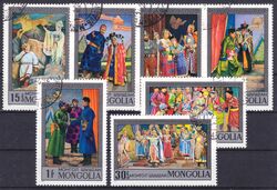 Mongolei 1974  Bhnenszenen aus Opern und Dramen
