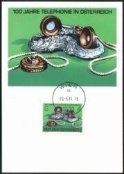 1981  100 J. Telephonie in Österreich - MaxiCard