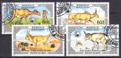 Mongolei 1986  Geschützte Tiere: Saigas