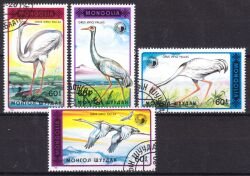 Mongolei 1990  Weißnackenkranich