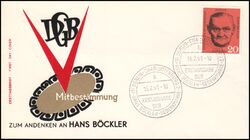 1961  10. Todestag von Hans Bckler