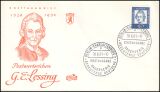 1961  Freimarken: Bedeutende Deutsche 207 - Lessing
