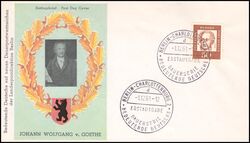 1961  Freimarken: Bedeutende Deutsche 208 - Goethe