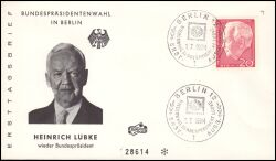 1964  Wiederwahl des Bundespräsidenten Heinrich Lübke