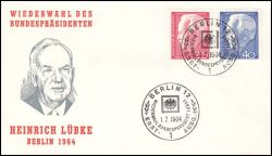 1964  Wiederwahl des Bundespräsidenten Heinrich Lübke