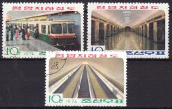 Korea-Nord 1974  Fertigstellung der U-Bahn Pjöngjang