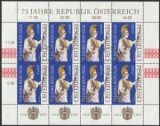 1993  75 Jahre Republik sterreich im Kleinbogen