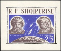 1963  Gruppenflug der Raumkapseln "Wostok 3" und "Wostok 4"