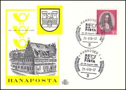 1966  Hannoversche Postwertzeichen Ausstellung HANAPOSTA