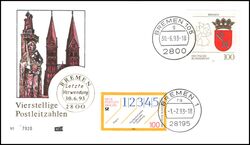 1993  Letzter Verwendungstag der alten Postleitzahl - Bremen