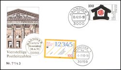 1993  Letzter Verwendungstag der alten Postleitzahl - Hannover
