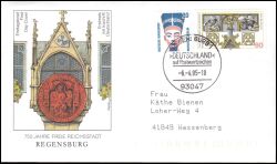 1995  Deutschland auf Postwertzeichen: Regensburg