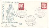 1961  Freimarken: Bedeutende Deutsche  Papier x + y