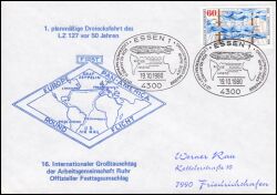 1980  1. planmäßige Dreiecksfahrt des Luftschiffes LZ 127 "Graf Zeppelin"
