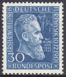 1951  Verleihung des Nobelpreises an Wilhelm Röntgen