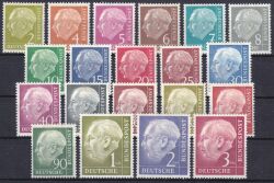 1954  Freimarken: Bundespräsident Theodor Heuss - Satz