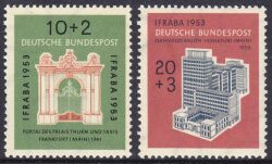 1953  Internationale Briefmarkenausstellung "IFRABA" - Satz